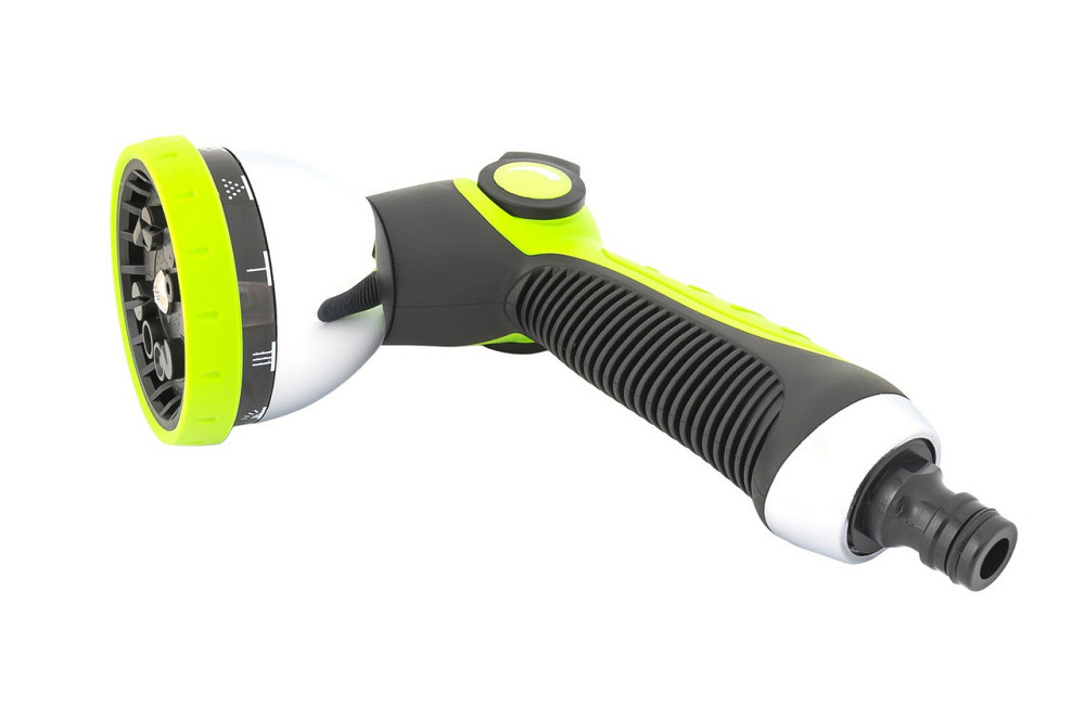 Пистолет для полива MASTERTOOL JET LINE ½" 10 режимов металлическое сопло TPR покрытие 92-9344 Харків - зображення 3