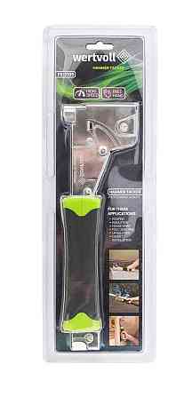 Степлер молотковый с наковальней WERTVOLL скоба R140 6-14 мм корпус металл/эргоном TPR FX-1109 Харків