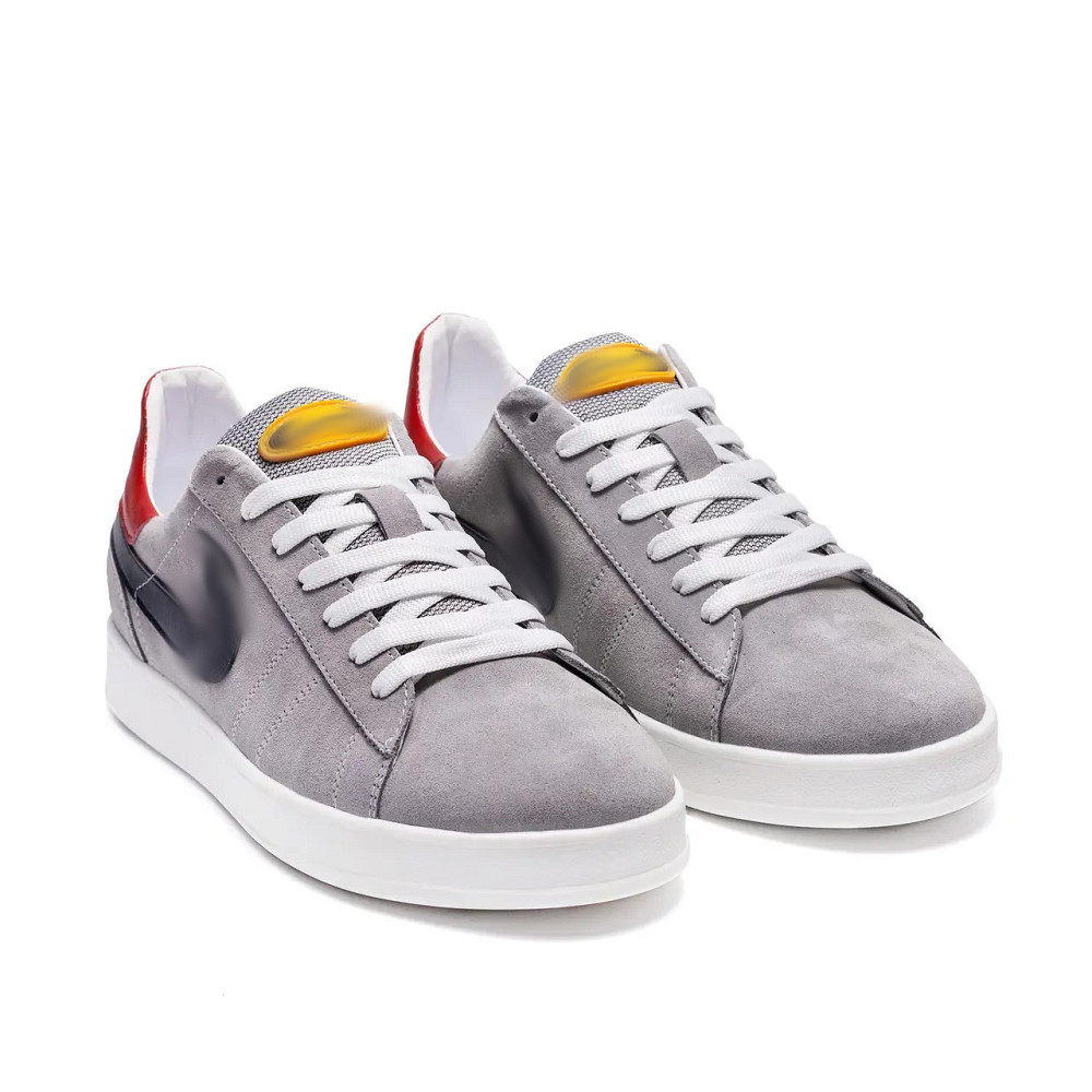 Мужские кожаные кеды Grey Київ - зображення 7