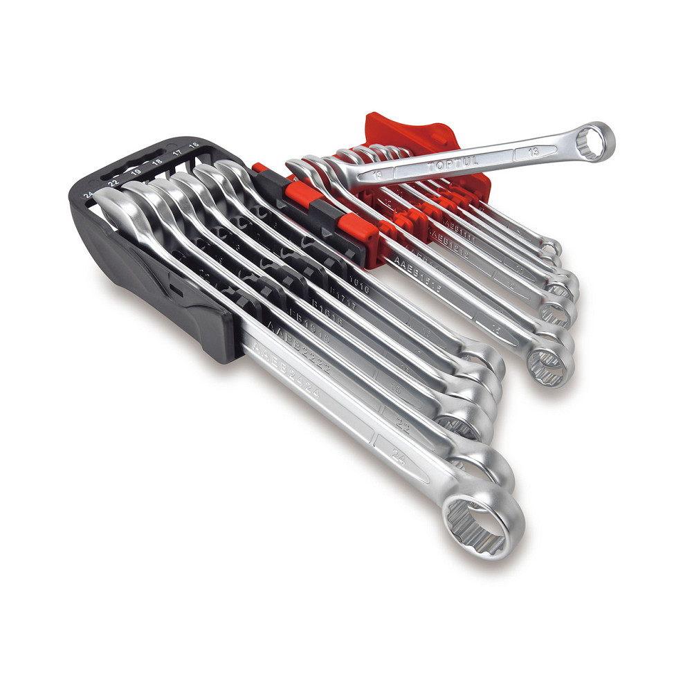 Набор ключей комбинированных 7-24мм 14ед. на холдере (красный)  TOPTUL GSAB1402 Харків - зображення 2