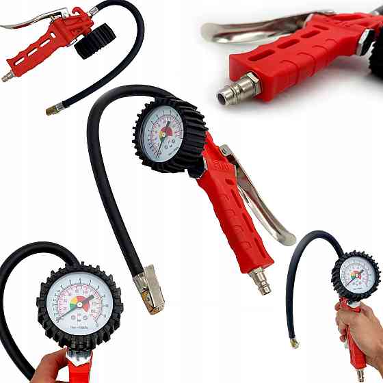 Пистолет для подкачки шин с манометром 12 бар AIRKRAFT STG-29 Харків