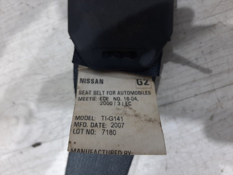 Ремень безопасности передний правый Nissan Tiida 2004-2014 86884EL18B (Арт. 27739) Київ - зображення 6
