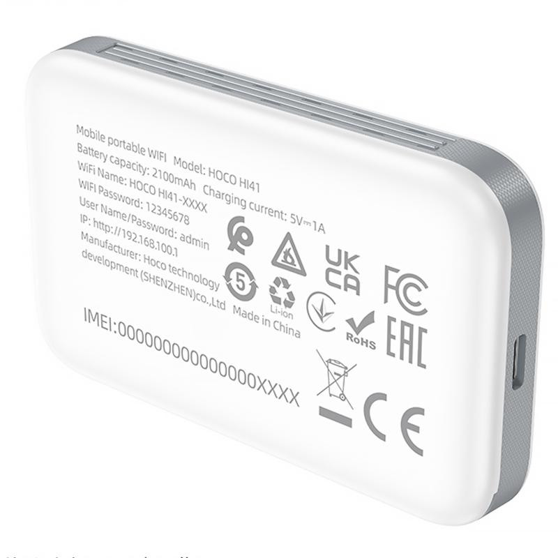 Портативный модем WiFi роутер Hoco HI41 150Mbps (Micro SIM) 2100 mAh Херсон - зображення 5