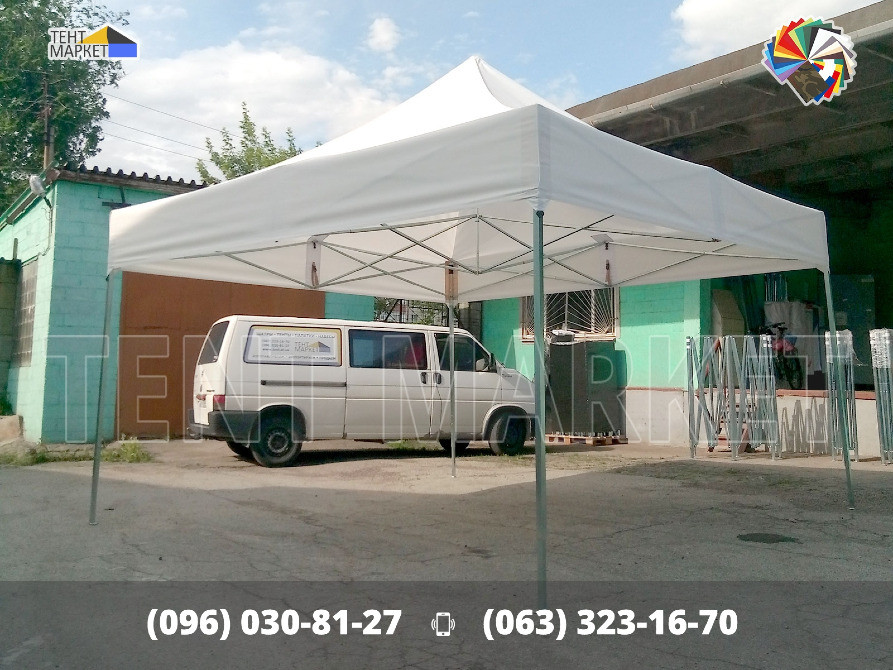 Намет розкладний 4х4 розсувний шатер трансформер. Пошиття виготовлення тентів шатрів наметів зонтів Запоріжжя - зображення 1