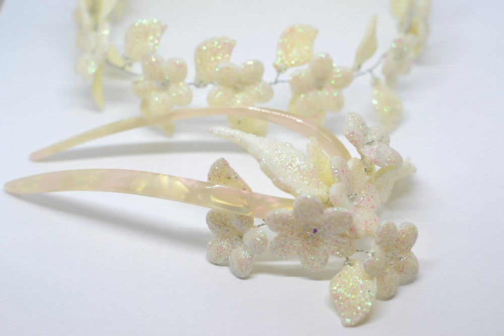 HandMade Декоративна квіткова шпилька в волосся 11, 5см, Ровно - изображение 5