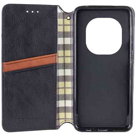 Кожаный чехол-книжка GETMAN Cubic (PU) для Xiaomi Redmi Note 15 Pro 4G Херсон