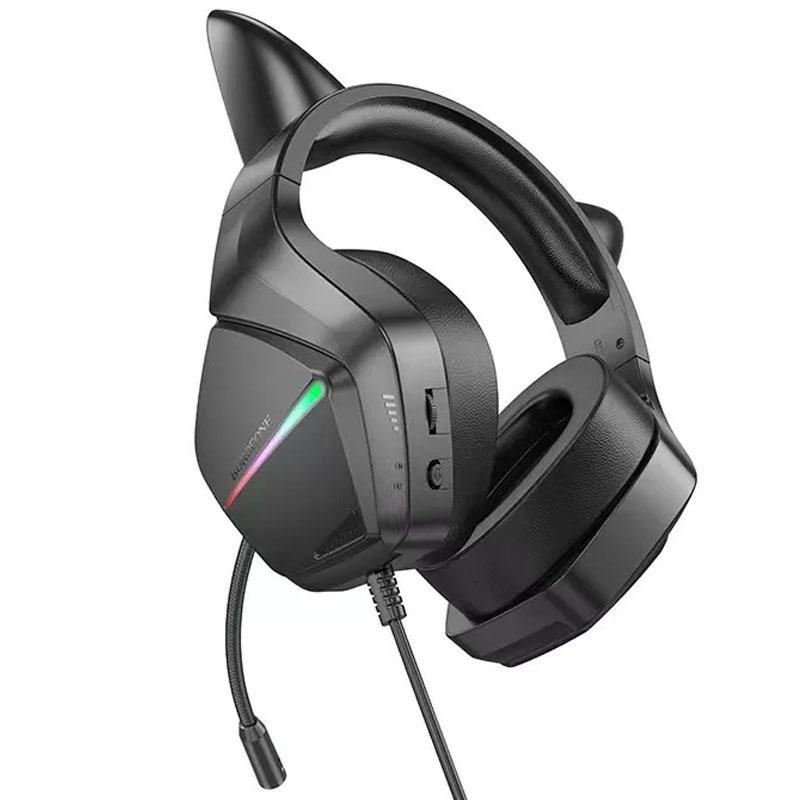 Уценка Накладные наушники Borofone BO106 Cute cat (USB+3.5mm/2m) Херсон - зображення 10