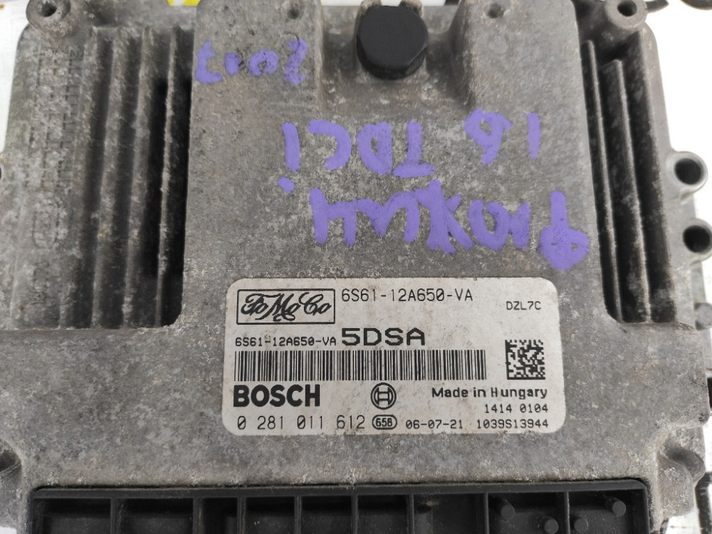 ЭБУ Блок управления двигателем Ford Fusion 1.6 TDCI 2002-2012 (6S6112A650VA) Ковель - зображення 2