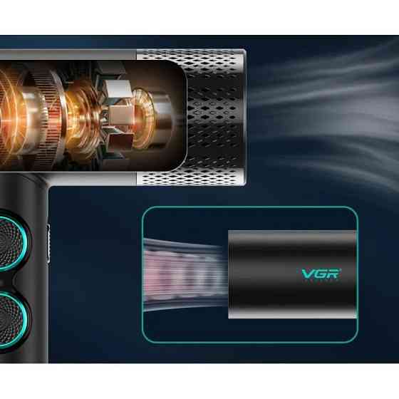 Фен VGR V-401 BLACK 1900 Вт черный Київ