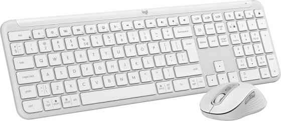 Комплект клавиатуры и мыши компьютерные беспроводные Logitech Signature Slim Combo MK950 Off White L Київ
