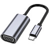 Адаптер Hoco UA21 Type-C to VGA Metal Gray (Код товару:35819) Харків