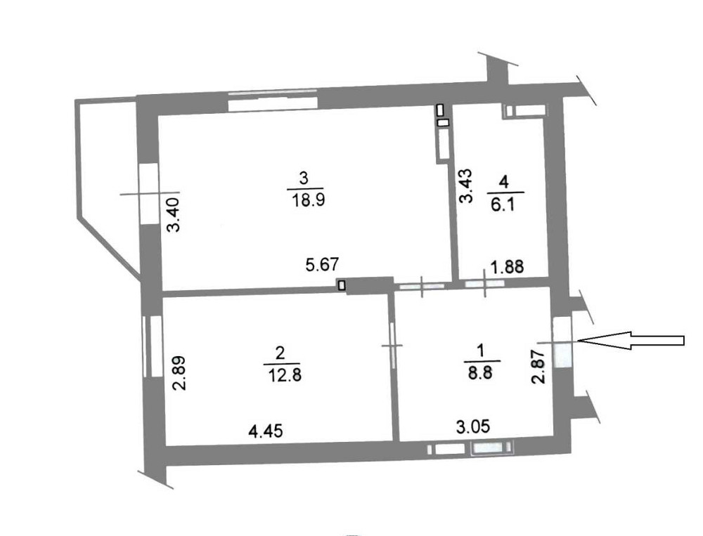 продажа 1-к квартира Вышгородский, Вышгород, 40000 $ Вишгород - зображення 3