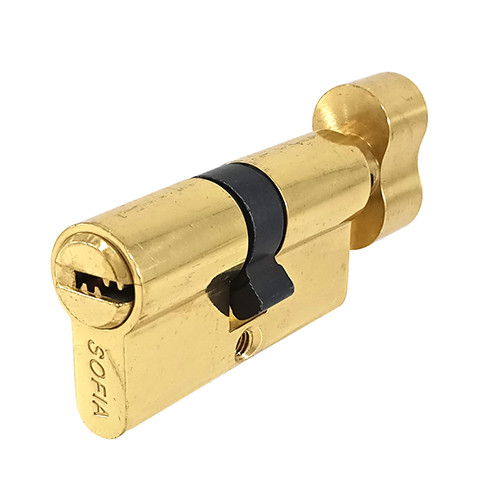 Цилиндровый механизм FZB Sofia 5 кл к/п (лаз) лат & 60мм \ PB Золото Винница - изображение 1