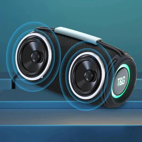 Колонка портативная Bluetooth T&G TG657 black черная Київ - зображення 2