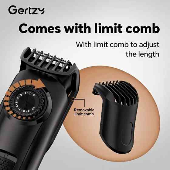 Професійний акумуляторний тример для волосся, бороди та тіла з Type-C Киев