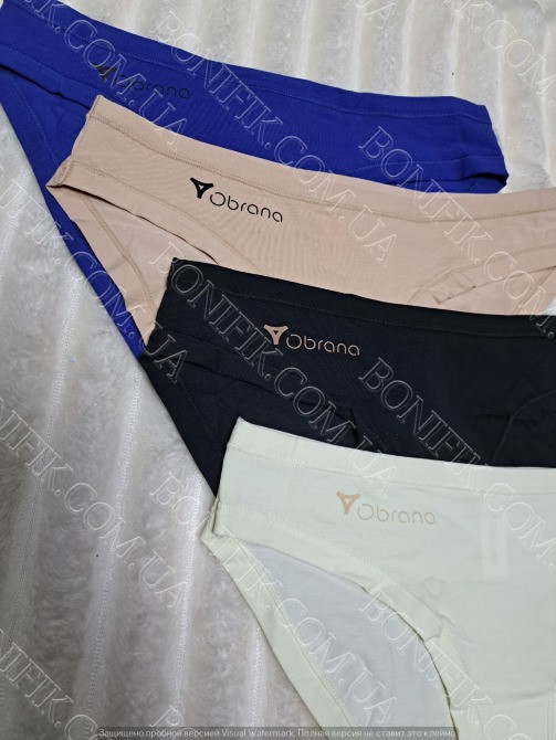 Женские трусики-слипы из хлопка ТМ "Obrana" (4 шт/уп.) (арт. 200-30/15) Кривий Ріг - зображення 5