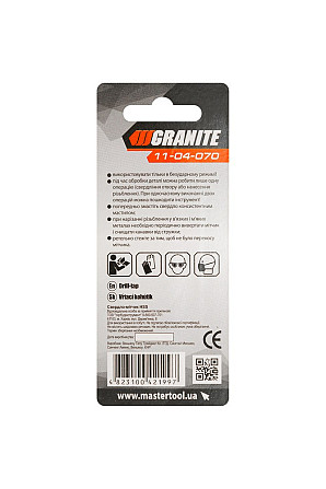 Сверло-метчик GRANITE HSS M4х0.7 мм DIN338 11-04-070 Харьков - изображение 5