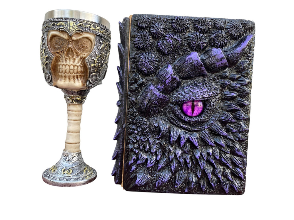 Подарочный набор Бокал 3 Череп в Шлеме и Блокнот 3 «Око Иллюзий» Київ - зображення 1