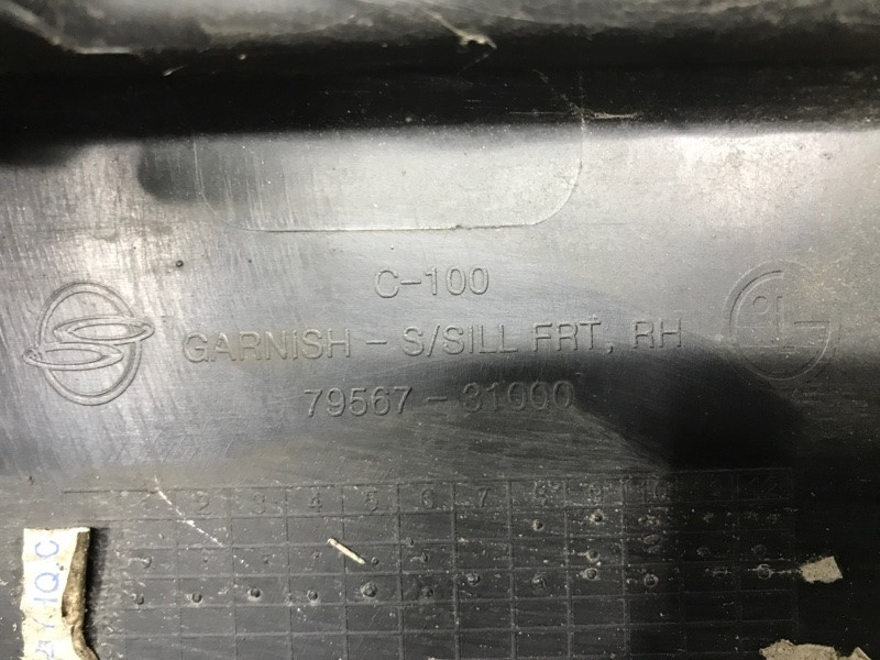 Накладка порога внешняя правая SsangYong Kyron DJ 2.0 DIESEL D20DT 2005 перед. (б/у) Киев - изображение 7