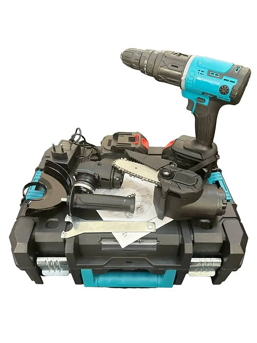 Набір інструментів 3в1 із змінними насадками на акумуляторах Шуруповерт | Болгарка | Пила Одесса - изображение 3