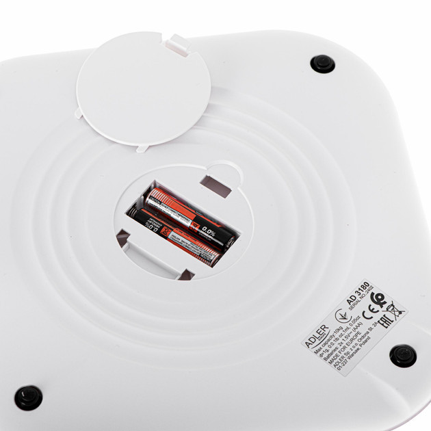 Весы кухонные Adler AD 3180 LCD 10 кг белые Київ - зображення 6