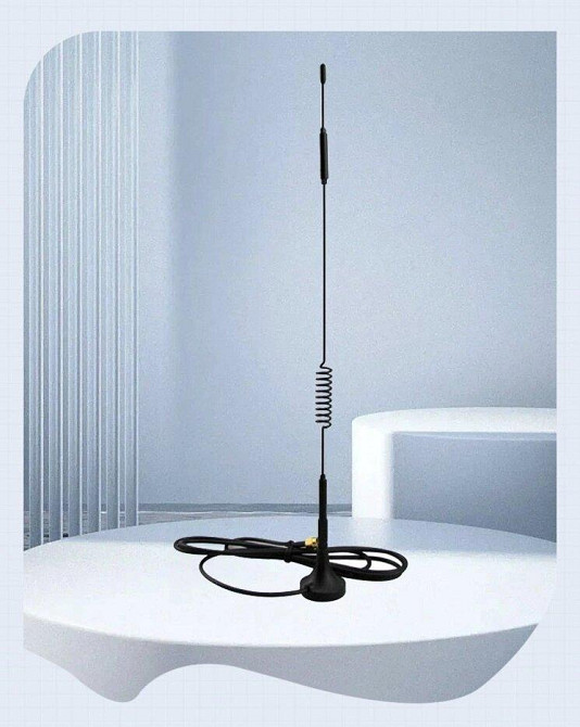 Антенна 700-2700 МГц 7 дБ, до 30 Вт, 32 см, RG 174 3 м, RP SMA, на магнитном основании. Смотрите гра Днепр - изображение 2