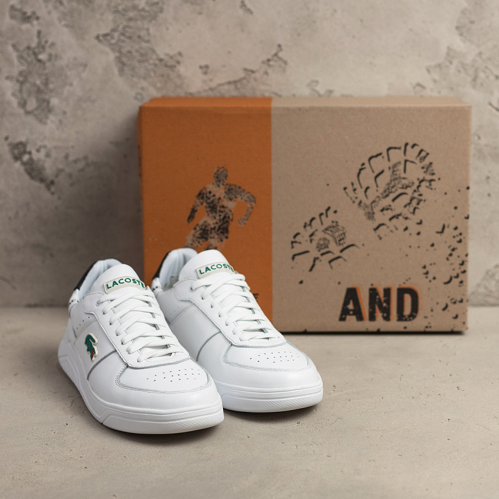 Мужские кожаные кроссовки Baseshot White Київ - зображення 12