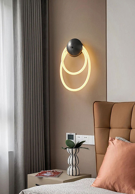 Бра настінна LED WM25/1550L-k Чорний 10х20х39 см. Київ - зображення 1