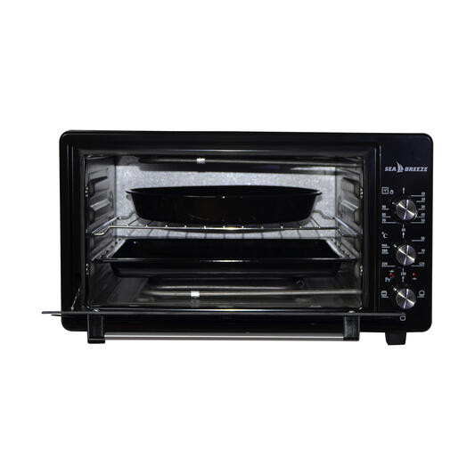 Электропечь Sea Breeze SB-0701 38 л черная Київ - зображення 2