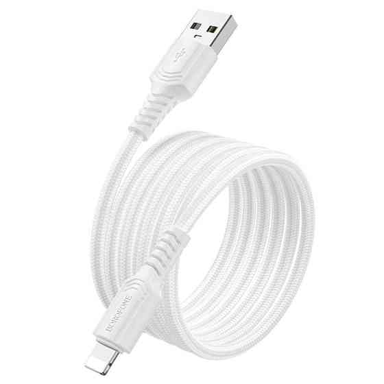 Дата кабель Borofone BX116 Certain USB to Lightning 2.4A (1m) Херсон