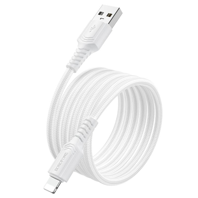 Дата кабель Borofone BX116 Certain USB to Lightning 2.4A (1m) Херсон - изображение 3