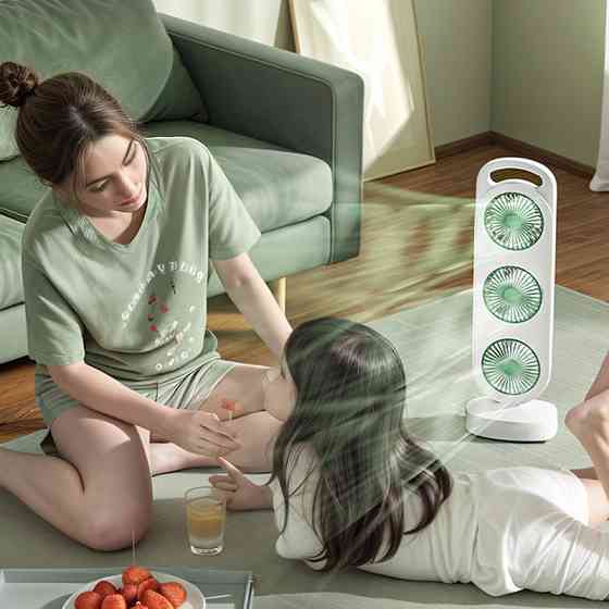 Настольный вентилятор Three Head Fan 1200 mAh Херсон