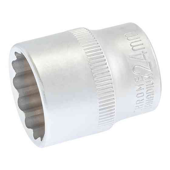 Головка торцевая MASTERTOOL 12-гранная ½" 24 мм L 40 мм CrV 78-0624 Харків