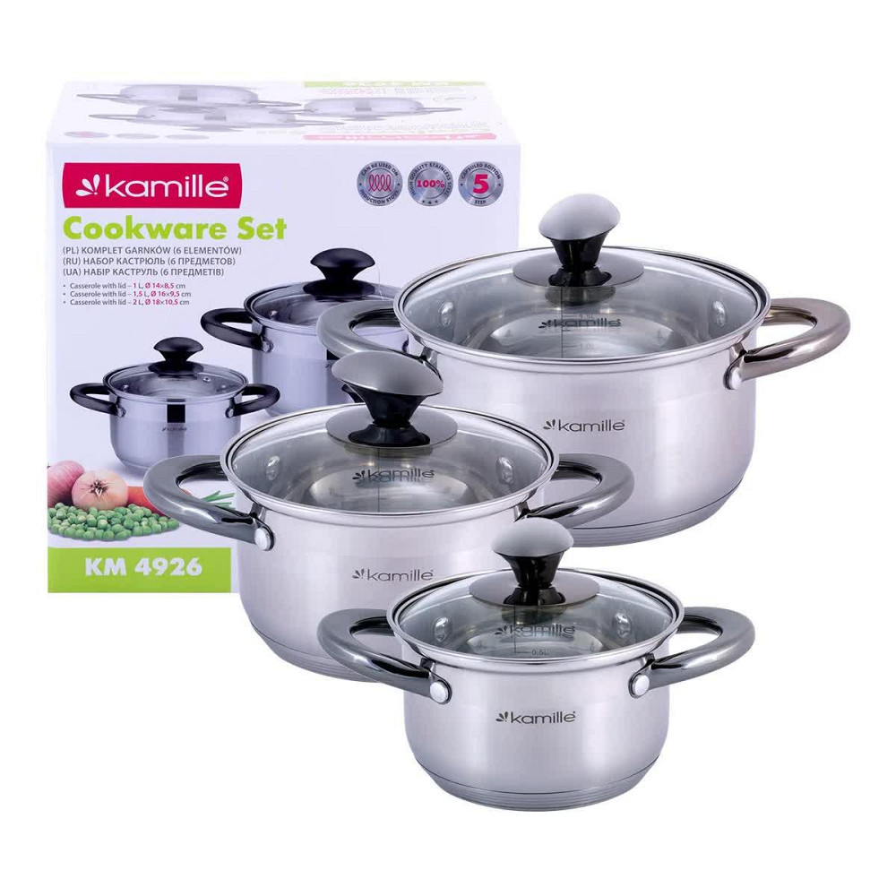 Набор Kamille Groningen из нержавеющей стали 6 предметов KM 4926 Одесса - изображение 4