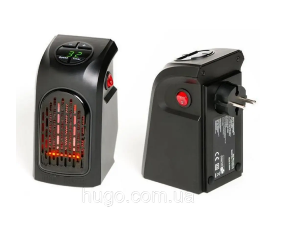 Електричний обігрівач 400 Вт HANDY HEATER, з таймером / Портативний тепловентилятор з 2 режимами. Одесса