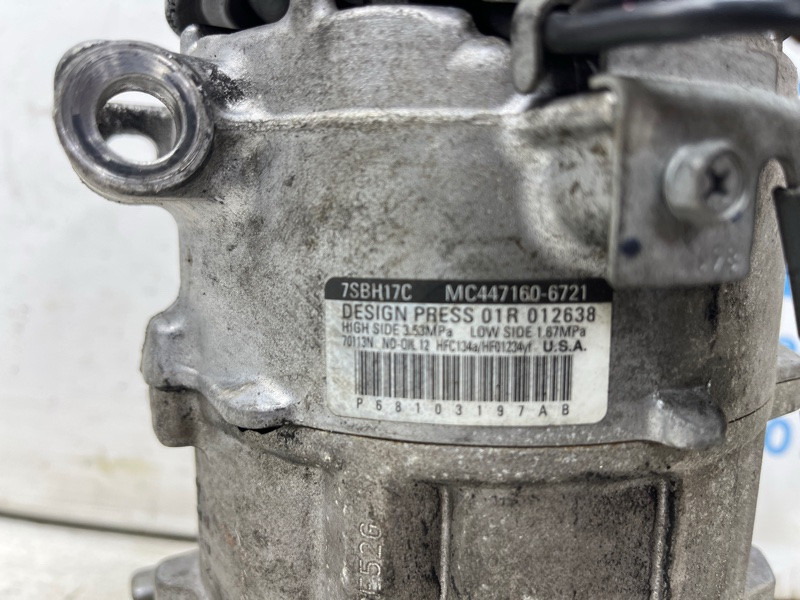 Компрессор кондиционера Jeep Cherokee 2013-2019 68103197AB (Арт. 71948) Київ - зображення 6