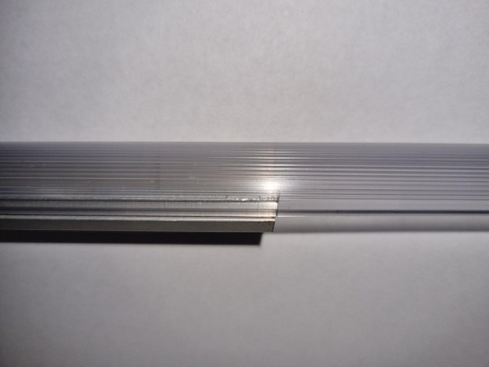 ПВХ линза для LED-профиля Z200 прозрачная, ребристая, 2 м Київ - зображення 5