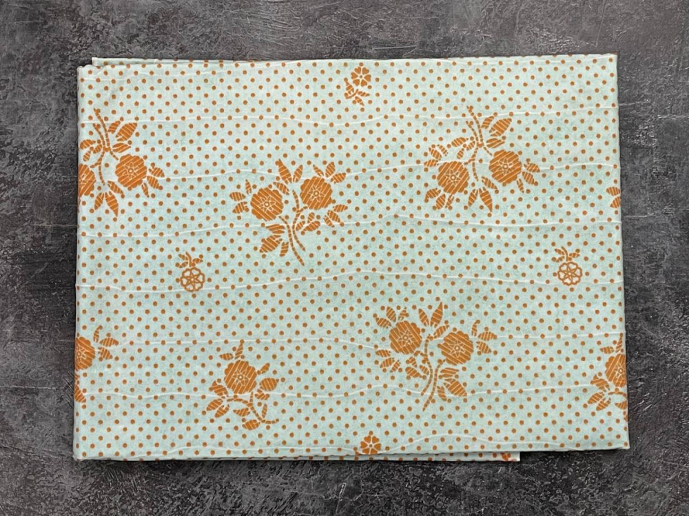 Електропростирадло з кольоровим малюнком OMUR Байка Туреччина 120x155 см 55202 Квіти помаранчева Київ - зображення 1