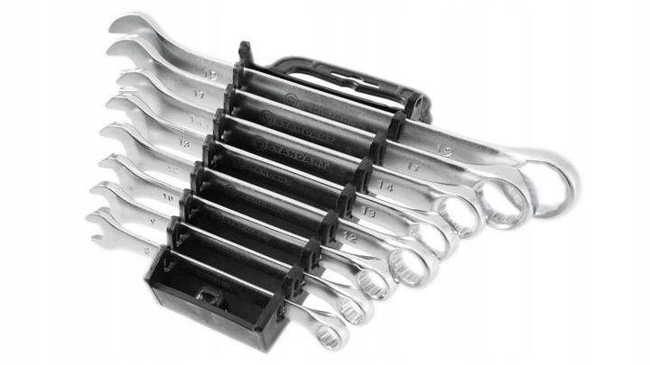 Набор рожково-накидных ключей 8 шт. (8-19 мм) на холдере СТАНДАРТ NKK8ST Харків - зображення 2