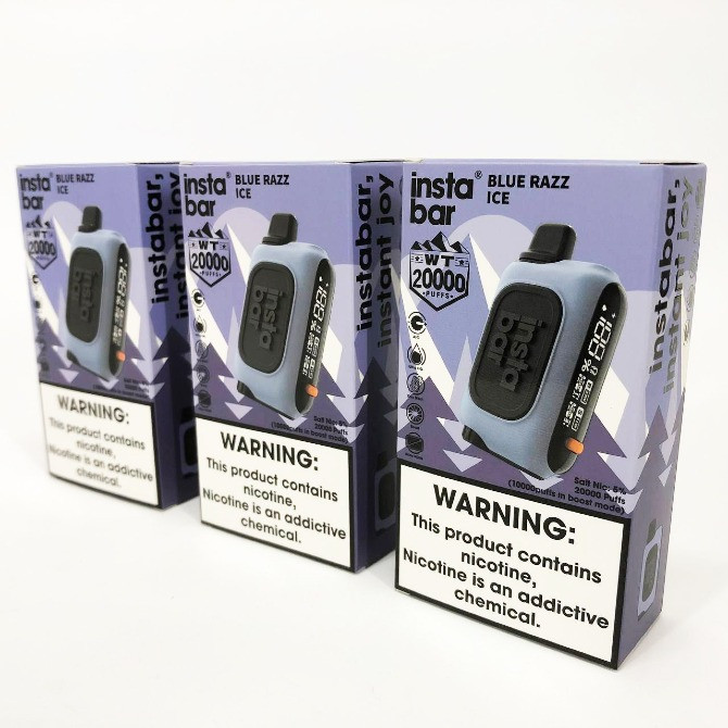 • Синя малина з льодом • Сигарета InstaBar WT 20000 тяг Київ - зображення 2