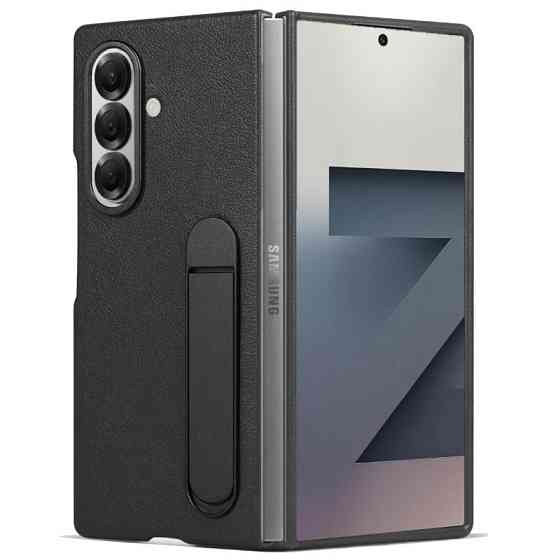 Кожаный чехол Leather Case (AAA) with stand для Samsung Galaxy Z Fold7 Херсон