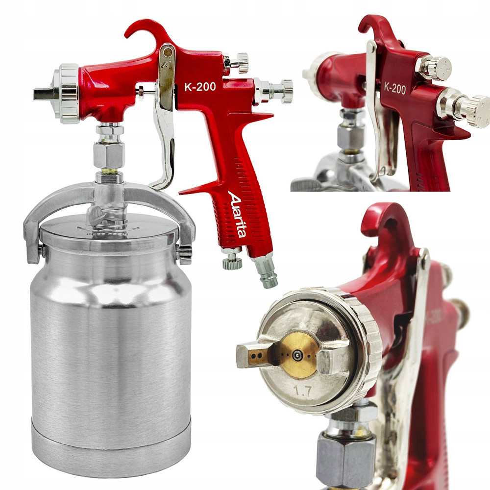 Краскопульт пневматический LVMP 1,7мм, НБ металл AUARITA K-200-1.7 Харків - зображення 1