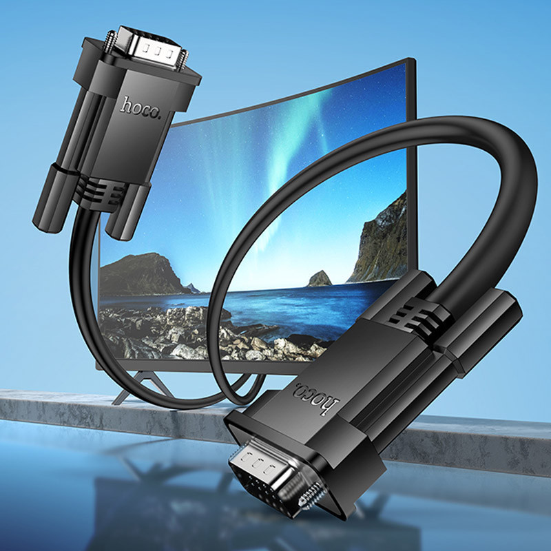Дата кабель Hoco US11 VGA male to VGA male HD (1m) Херсон - изображение 8