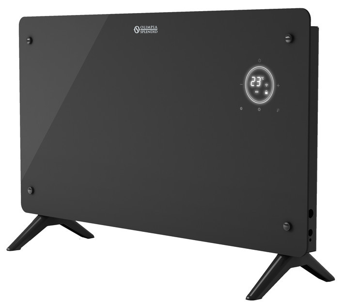 Конвекторный обогреватель Splendid Сaleo Glass Wifi OS-99238 2000 Вт черный Київ - зображення 1