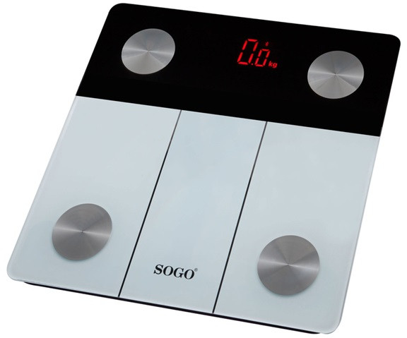Весы напольные SOGO SS-2900 180 кг белые Київ - зображення 3