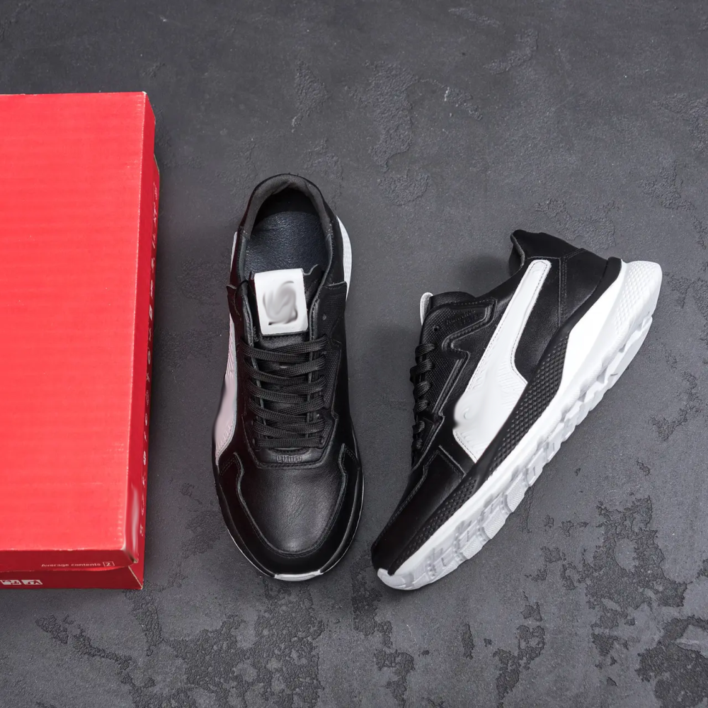 Мужские кожаные кроссовки  RS Black Київ - зображення 10