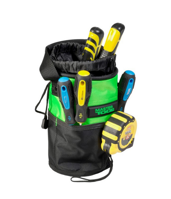 Сумка для инструментов открытая MASTERTOOL 220х145 мм 10 карманов усиленное дно 1680 DEN 79-1937 Харків - зображення 7