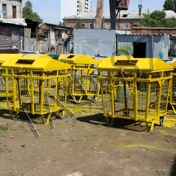 Сітчастий євроконтейнер 1,1 м.куб. для ПЕТ Харьков - изображение 3