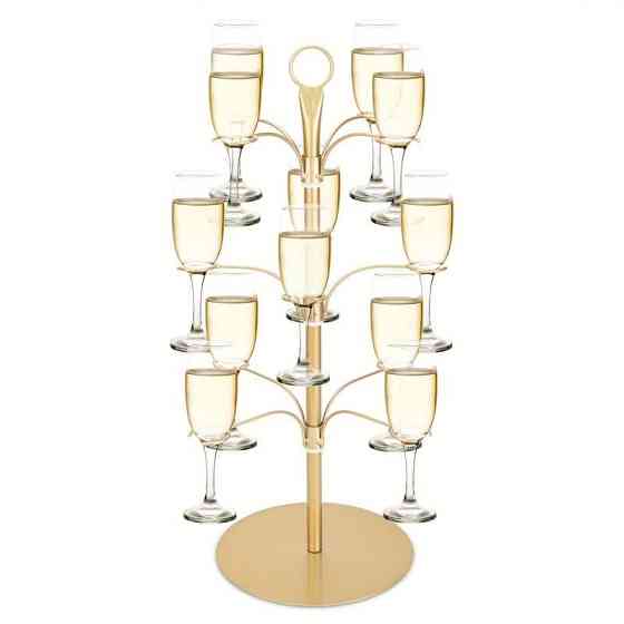 Подставка для коктейльного дерева Leeseph на 12 бокалов черная Одеса