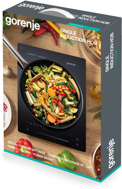 Плита настольная электрическая Gorenje IСY2000SP 2000 Вт черная Київ - зображення 2